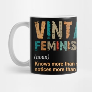 Vintage Feminist Definition Noun Costume Gift Mug